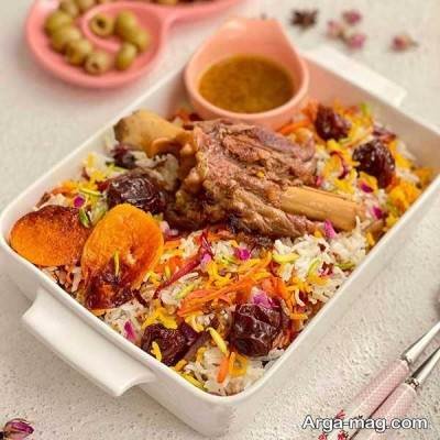 طرز تهیه رنگین پلو مجلسی و خوش رنگ