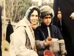 پولاد کیمیایی ۱۰ ساله و گوگوش در پیست اسکی