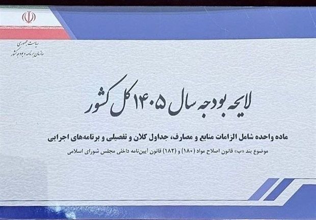 اعضای کمیسیون تلفیق لایحه بودجه 1405 انتخاب شدند