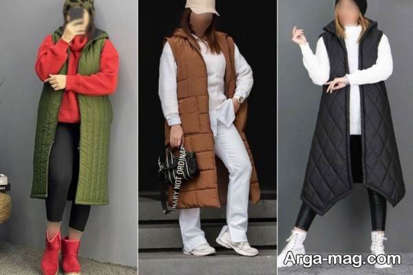 ایده تیپ با پافر شیک