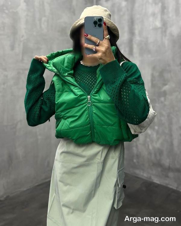 استایل با پافر با ایده خلاقانه