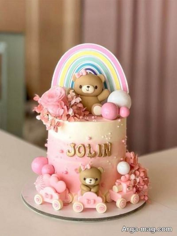 تزیین کیک تولد دو سالگی لاکچری