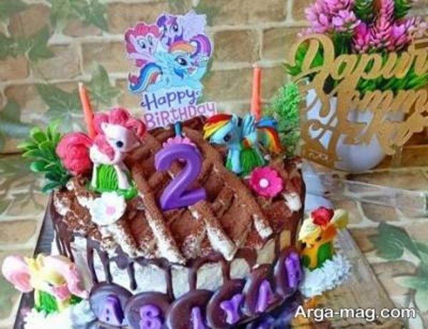 تزیین کیک تولد دو سالگی خاص