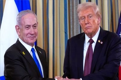 ادعای ترامپ علیه برنامه هسته‌ای ایران در دیدار با نتانیاهو + فیلم