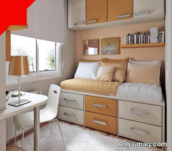 ایده چیدمان اتاق 9 متری با ایده زیبا