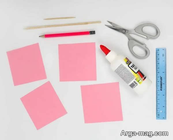 درست کردن کاردستی گل رز