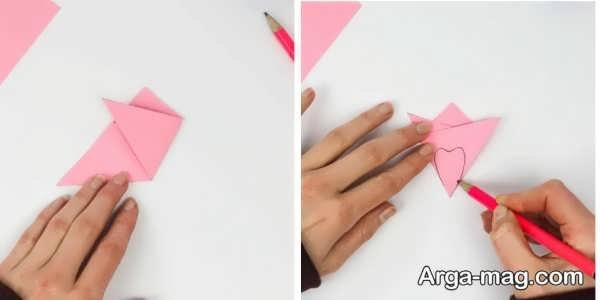 درست کردن کاردستی گل رز