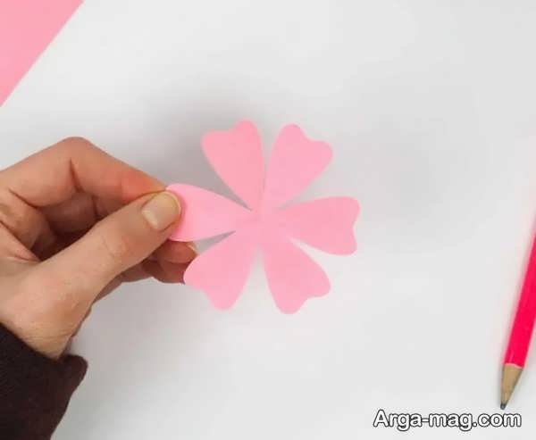 درست کردن کاردستی گل رز