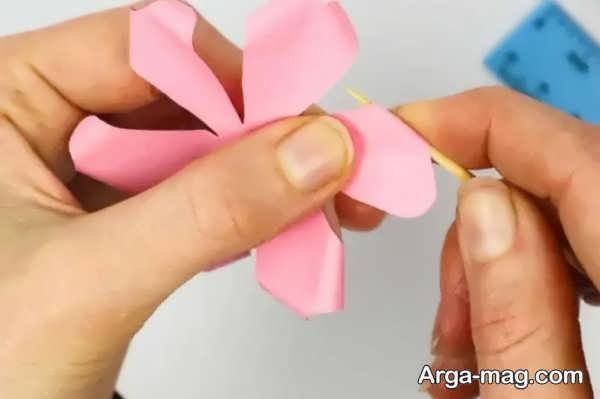 درست کردن کاردستی گل رز