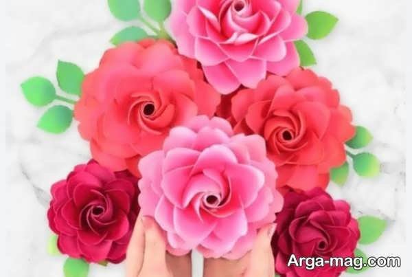 ساخت کاردستی گل رز