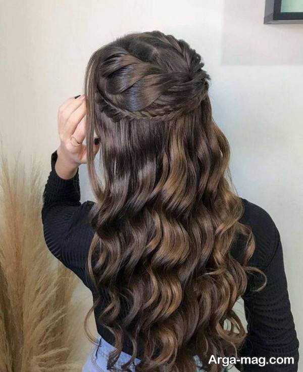 شینیون باز در رنگ زیبا