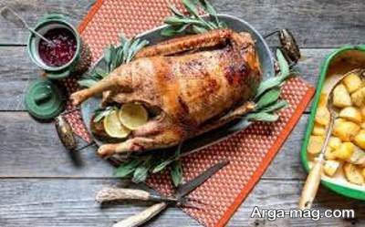طرز تهیه اردک شکم پر غذای مازندرانی محبوب