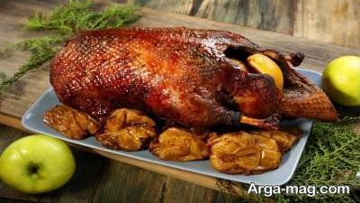 نحوه تهیه اردک شکم پر