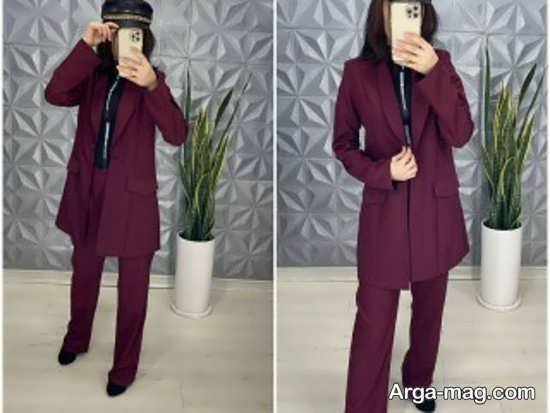 کت شلوار رنگ روشن جذاب