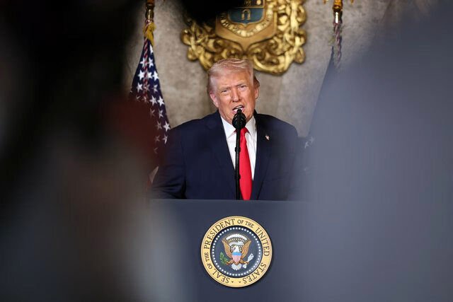 آخرین اظهارات ترامپ درباره تهران/ کشتی های قدرتمند ما در راه ایران هستند+ فیلم