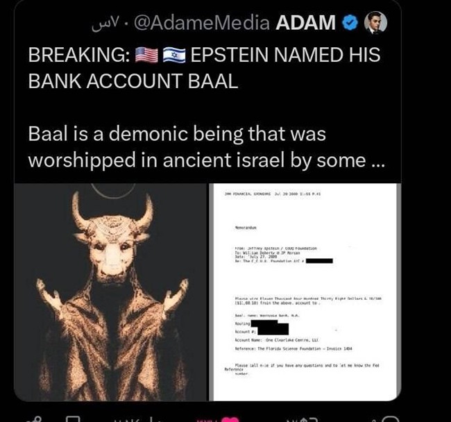 چرا نام حساب بانکی جفری اپستین «بعل» بود؟/ از گوساله سامری تا مولوخ؛ ردپای آیین‌های شیطانی در تاریخ و سیاست معاصر آمریکا+عکس و فیلم
