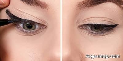 رعایت ترتیب استفاده از لوازم آرایشی برای چشم 