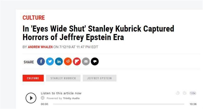 آیا استنلی کوبریک قربانی افشای زودهنگام جفری اپستین شد؟ //فیلمی که 26 سال پیش از رازهای سیاه «نخبگان» پرده برداشت+عکس