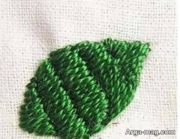 تعلیم گلدوزی برگ