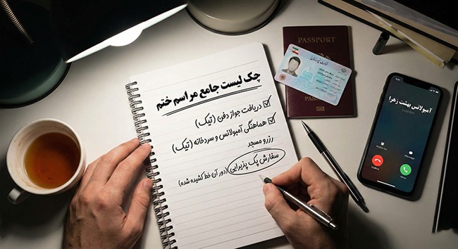 کامل ترین چک لیست پذیرایی مراسم ختم و لیست اقلام ضروری پذیرایی