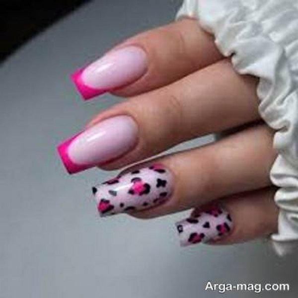 طراحی متفاوت ناخن پلنگی