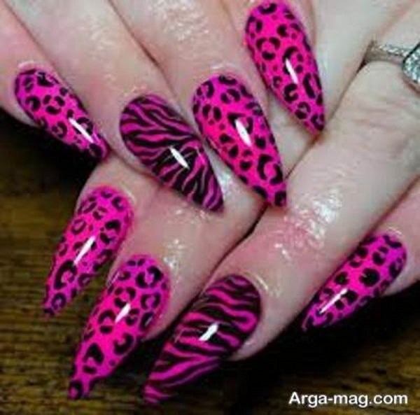 طراحی لاکچری ناخن پلنگی