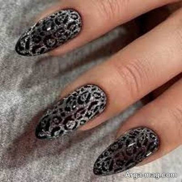 ایده متفاوت طراحی ناخن پلنگی