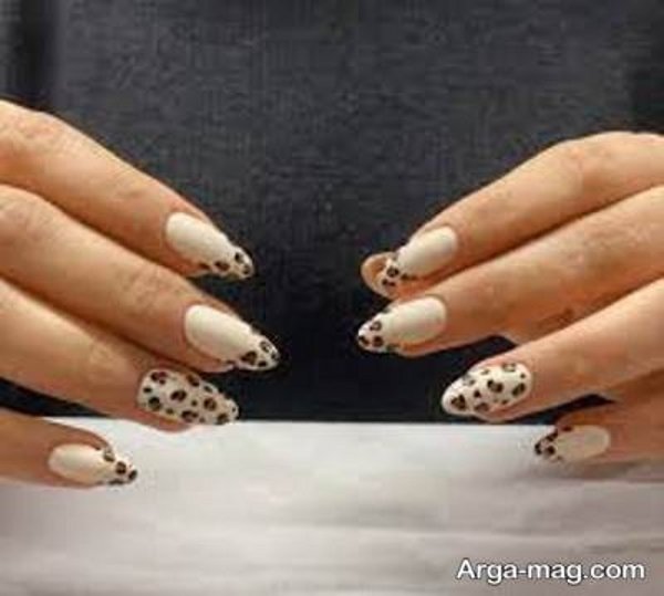 ایده لاکچری طراحی ناخن پلنگی 