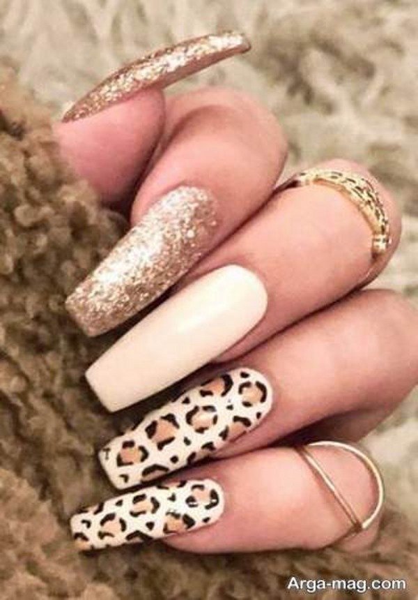 طراحی ناخن پلنگی لاکچری