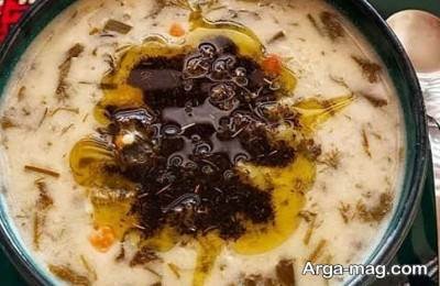 متفاوت تزیین آش دوغ