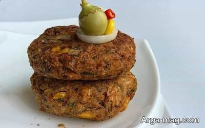 نحوه تهیه همبرگر لوبیا