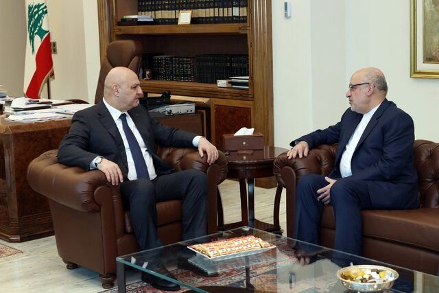 سفیر ایران در بیروت با رئیس جمهور لبنان خداحافظی کرد