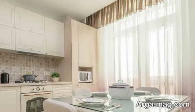 انواع رنگ پرده های آشپزخانه