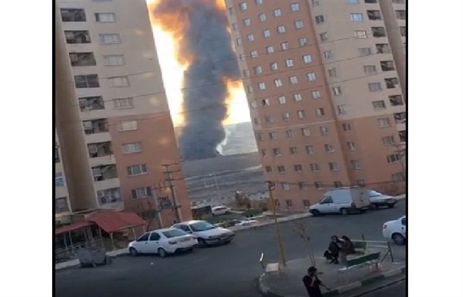 تازه‌ترین تصاویر از آتش‌سوزی در پرند + فیلم