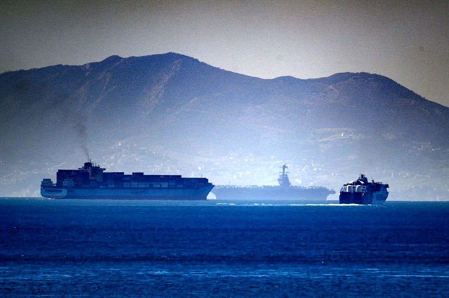 ناو هواپیمابر جرالد فورد در جبل‌ الطارق