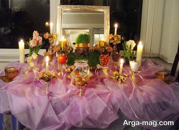 تزیین شمع سفره هفت سین خاص