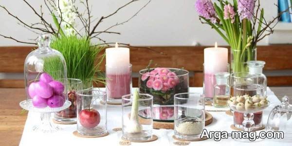 ایده تزیینات خاص شمع سفره هفت سین