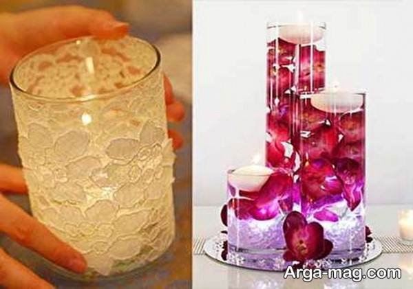 ایده لاکچری تزیینات شمع سفره هفت سین