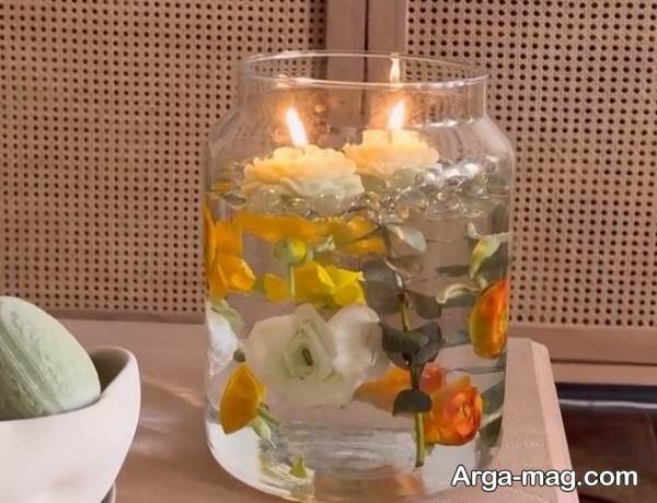 ایده زیبا تزیینات شمع سفره هفت سین
