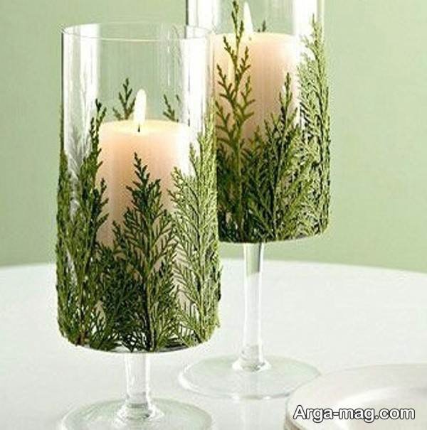 ایده تزیینات لاکچری شمع سفره هفت سین