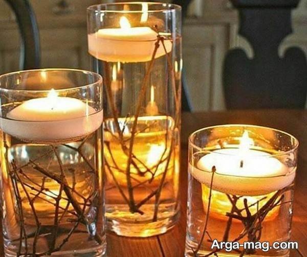 ایده تزیینات زیبا شمع سفره هفت سین