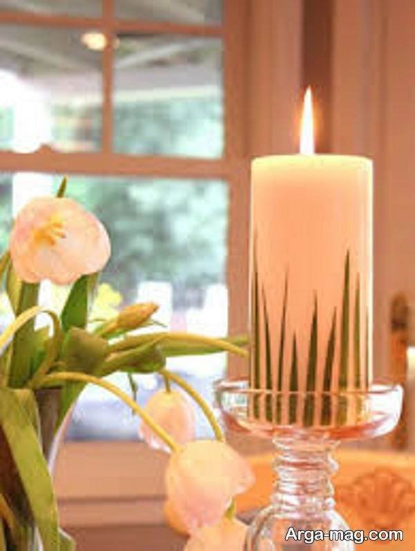 ایده دیزاین متفاوت شمع سفره هفت سین
