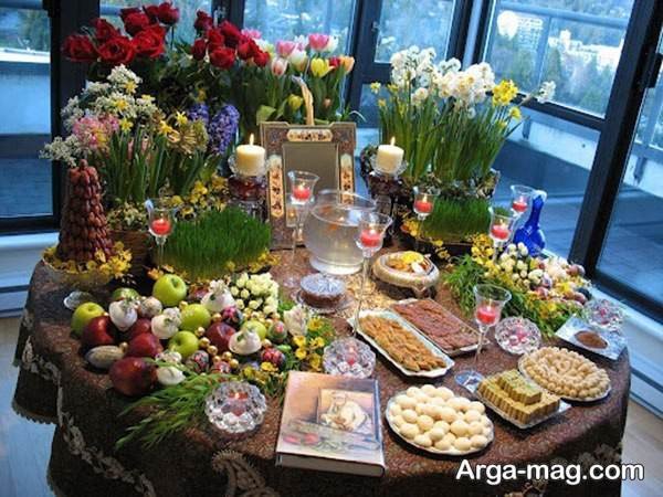 70 مدل تزیین سفره هفت سین جدید و خلاقانه برای نوروز 1405