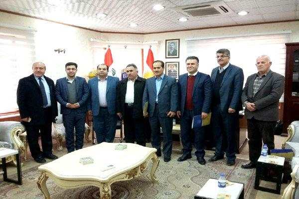 دیدار رئیس دانشگاه آزادسنندج با وزیرآموزش عالی اقلیم کردستان عراق