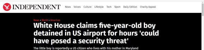 تیتر رسانه های غربی از دست بند زدن به یک کودک 5 ساله ایرانی در فرودگاه واشنگتن