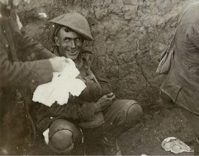 سرباز شوکه شده در جنگ جهانی دوم