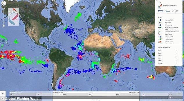 همکاری دی کاپریو و گوگل برای جلوگیری از ماهیگیری غیرقانونی