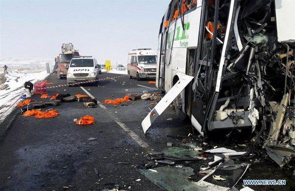سانحه رانندگی شرق ترکیه