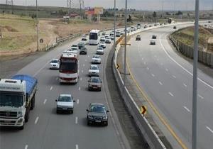 ترافیک نیمه سنگین در محور تهران - ساوه