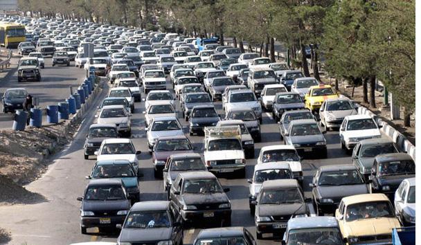 ترافیک نیمه سنگن در آزاد راه کرج – قزوین